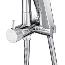 Tallara 325mm Gooseneck Short Twin Shower with Diverter